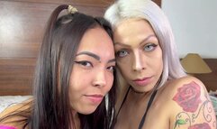 HAND OVER MOUTH MILF VS JAPONESE GIRL - NEW TOP MILF DANIELA - NEW MR FEB 2024 - CLIP 1