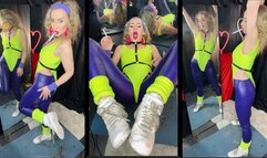 Smokarobics- your 80th fitness girl smoke a virgins slim menthol while doing sports