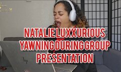Big Yawning During Group Presentation