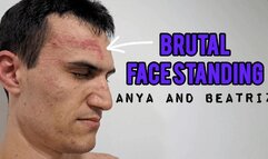 #49 Anya and Beatriz - Brutal Face Standing in Flats and Slippers (Custom Clip)