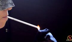 Capri 120s magenta black gloves solo