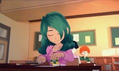 3D Hentai at school, meru succub