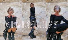 Crushing cigarette in the mud with chunky Leather boots - Kinkerbell23