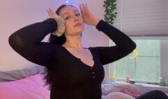 Extreme sloppy gagging self worship