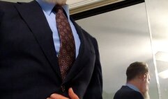 In the Reception Hall Bathroom with the Best Man