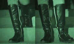 Hosed down on the stairs under Tanja's boots - Cam 2