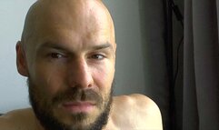 Bald & Muscular Guy Showing Off His Sexy Body, Sneakers & Feet (WMV)