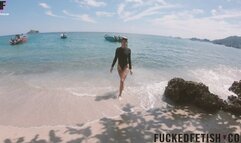 Caribbean sea receives goddess breath mask diving glass