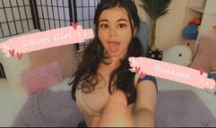 POV 18yo Cumcovered School Girl