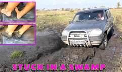VIKA STUCK THE MUD OFFROAD BAREFOOT 4K (real video) FULL VIDEO 21 MIN