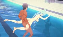 Konosuba - Goddes Aqua titjob with a cumshot and sex - Japanese Hentai