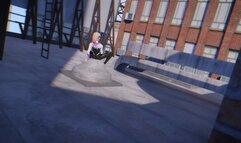 Spider Gwen ties you up, sucks your dick, then rides your cock