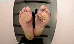 Moody Milf friend, Domi, BAREFOOT crush! - MP4