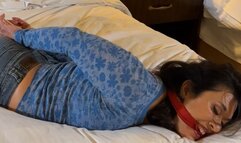 MILF Tomiko is bound and barefoot her hotel room Part 2