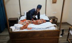 LUNA246_Every night, female lord has to let her slave sit on her stomach and massage her chest to fall asleep