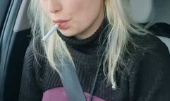 Just sit in my Car , play woth my Phone and inhale my Nicotine ?