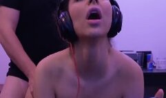 Fucks And Sucks My Girlfriend while Gaming