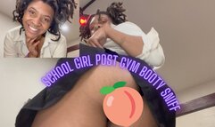 School Girl Post Gym Ass Sniff