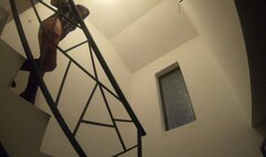 A Shamefaced Milfycalla Peeing on the Staircase Ep 152