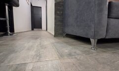 Kalinda feeds her dog pov