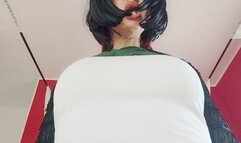 the giantess devours you with those large teeth but first humiliates you because you touch you