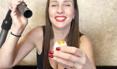 I'm gonna suck the contents of your balls