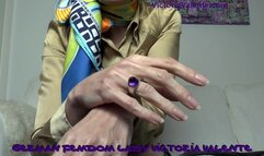 Preparing hands for our first meeting