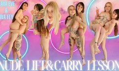 4K Ziva Fey With Kaiia Eve Nude Lift and Carry Lesson