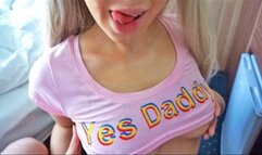 weet Stepdaughter Sucks my Cock while I do the Job