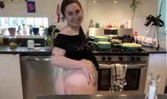 cooking and teasing