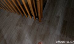 She caught me on stairs and suck cock so fast