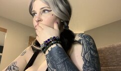 burping fat goth girl