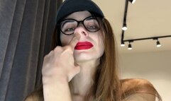 Picking his nose on camera (custom video)