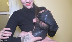 My performance in leather gloves