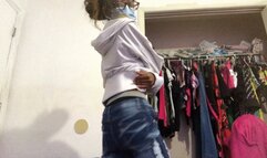 Your Babygirl tries on lingerie for you