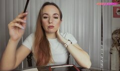 Sweaty Cheerleader Wrecks A Tiny-Dicked Nerd POV