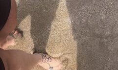 Barefoot in the sand