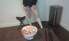 Pee Ramen Making Fresh loser Meal POV