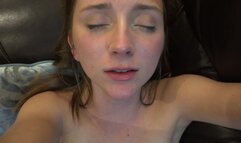 Macy Meadows sucks your cock POV and lets you slide inside