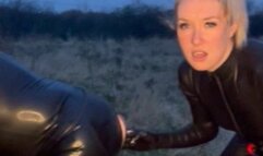 Fisted and Pegged Outdoors