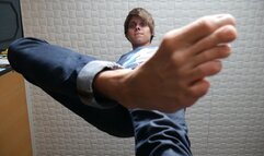 I am your feet master, feel them on your face!