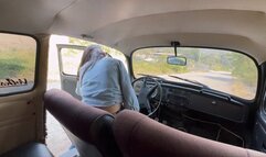 Kalinda Cranks and Drives Barbaras Volkswagen for the first time