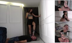 LETIZIA - Your tongue is my doormat - Shoe worship, dirty soles licking, heel sucking, face crushing under shoes