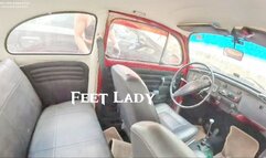 Daniela Day in the life 2: Cranking and Warming her VW Beetle to go to the Mall