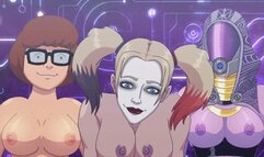 Epic Crossover - Dean Venture fucks Velma, Cammy, Harley Quinn and Princess Peach