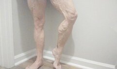 Showing off butt and calves