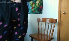 Fat Chat in Tight Clothes on Creaky Chair