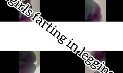 2 girls farting in leggings