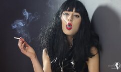 Brunette girl smoking compilation