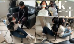 Undercover Investigators: Simona & Mara Caught and Driven to be Bound & Gagged
